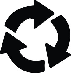 recyclingarrowscirclesilhouettetransparentbackground