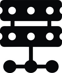 servernodesilhouettevectortransparentbackground