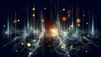 Abstract network of light and dark