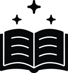 spellbooksilhouettevectortransparentbackground