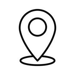 Simple Map Pin Icon Illustration
