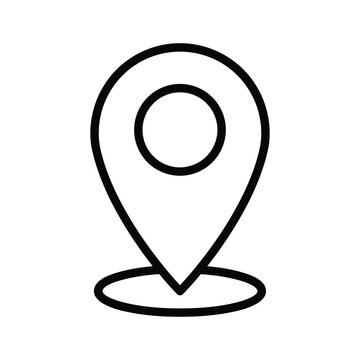 Simple Map Pin Icon Illustration
