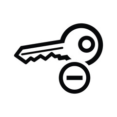 Simple Key Icon Illustration