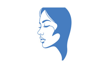 illustration of a female profile

