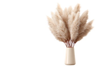 Elegant pampas grass arrangement in vase