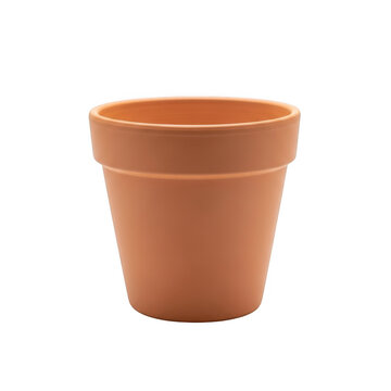 Terracotta pot isolated on transparent background