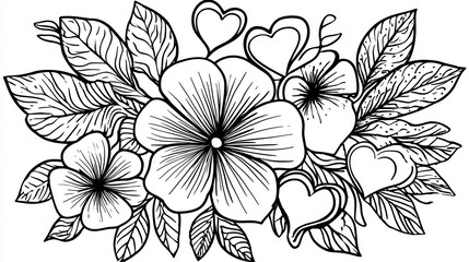 Adult colouring book page
