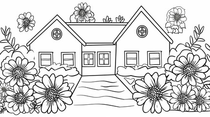 Adult colouring book page