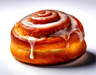 sweet bun isolated on white