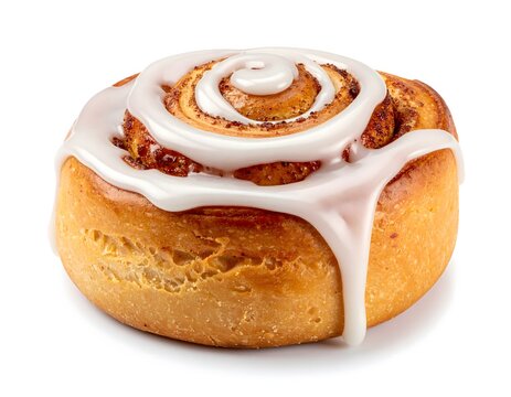 sweet bun isolated on white