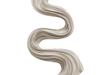 Abstract flowing ribbon of light against a dark background