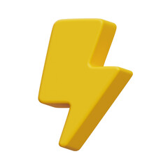 3d lightning icon