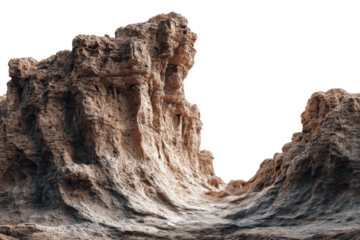 Eroded Rock Formations in Desert Landscape