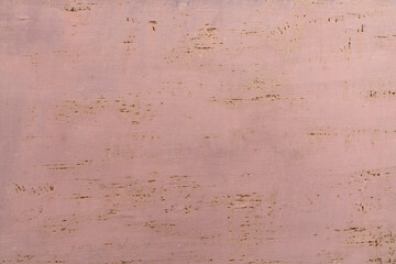 Metal sheet covered with pink paint. Metal background, metal texture.