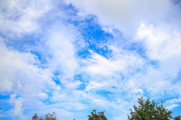 blue sky and clouds