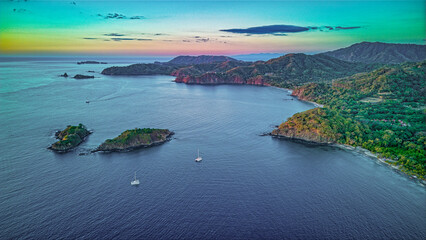 aerial view of Costa Rican Beach scene