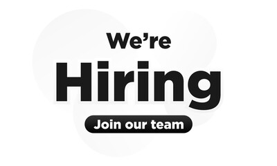 We&rsquo;re Hiring Join Our Team Minimal Banner