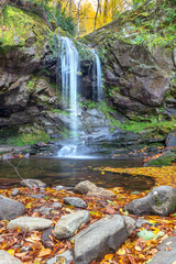 Grotto Falls in Roaring Fork Motor Trail Smoky Mountains
