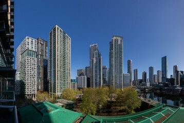 Naklejka premium Isle of Dogs and Canary Wharf