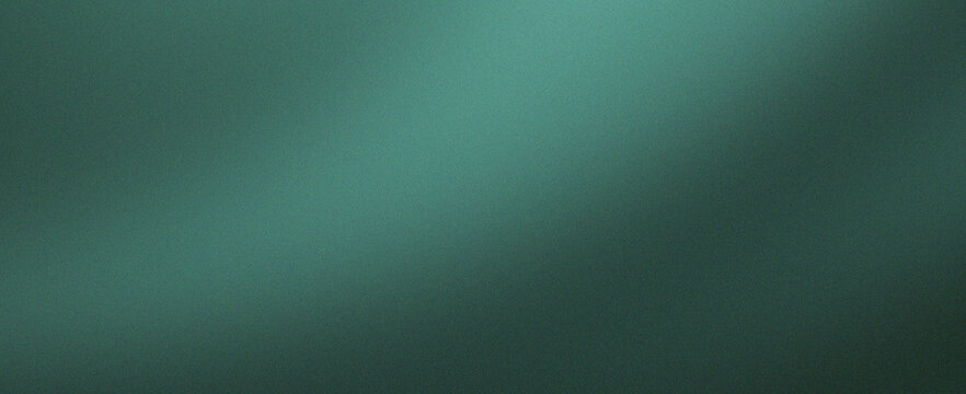 Abstract dark green grainy background noise texture horizontal lines gradient shape design wallpaper backdrop banner poster header. Rough granular surface with subtle depth pattern.