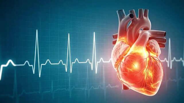 Digital Human Heart with ECG Wave &ndash; Medical Visualization of Cardiac Activity