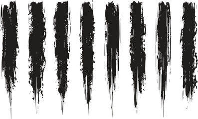 Black grunge brush strokes background