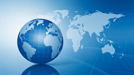 Global network and world connection technology background concept
