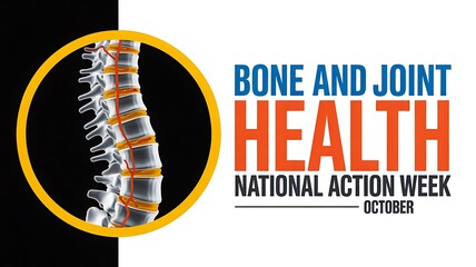 Bone and joint health awareness campaign medical concept illustration
