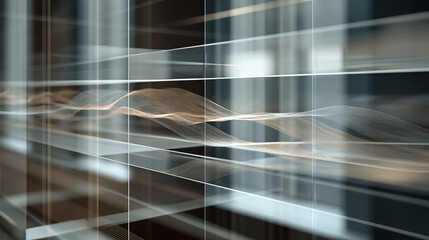 A futuristic IT and technology hub with sleek computers and modern infrastructure viewed from a dynamic angle