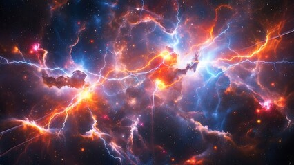 Cosmic storm in the nebula