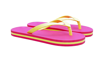 Red and Yellow Flip-Flops
