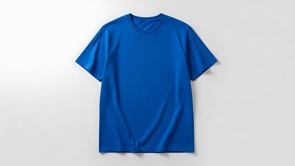 Solid blue crew neck t-shirt