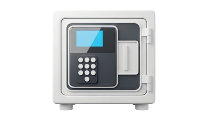 Modern Safe with Digital Keypad and Display