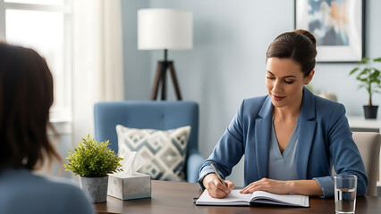 Therapy Notes Being Written During Session
