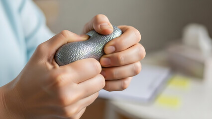 Patient Holding Stress Relief Object