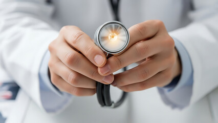 Medical Checkup Concept with Stethoscope