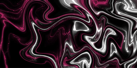 Obraz premium Abstract colorful Acrylic pour Liquid marble surfaces Design. Liquify Swirl black and purple Color Art Abstract Pattern black and purple marble texture. glossy liquid acrylic paint texture background.