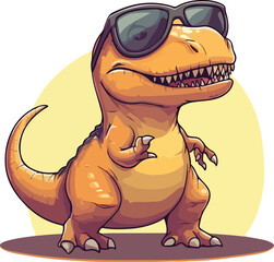 A cute cartoon animal character collection featuring a happy elephant, funny bear, and smiling rhino in a wild nature illustration isolated on a white vector background