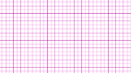 Grid paper with pink grid lines isolated on transparent background