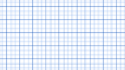 Blue grid paper texture isolated on transparent background