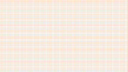 Graph paper background with red grid isolated on transparent background