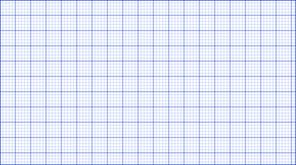 Blue grid paper texture isolated on transparent background