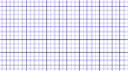 Blue grid paper texture isolated on transparent background