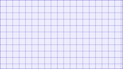 Blue grid paper texture isolated on transparent background