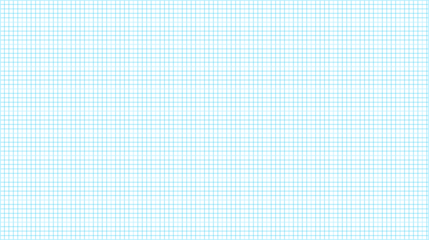 Light blue graph paper grid isolated on transparent background