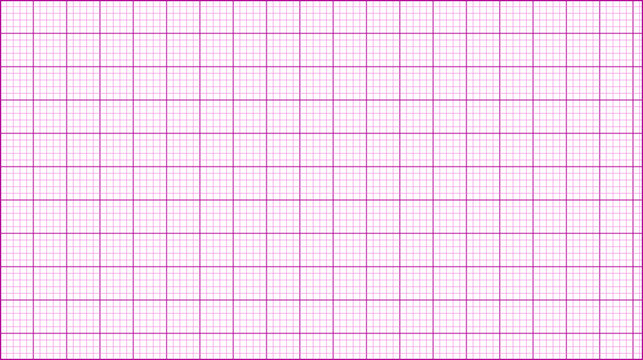 Grid paper with pink grid lines isolated on transparent background