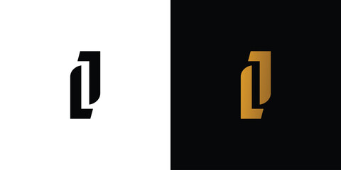 Simple and modern letter JL initials logo design