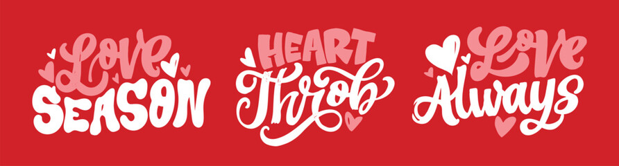 Valentine's Day core. Hand drawn doodle lettering quote about Love. Lettering for t-shirt design, mug print, bag print, clothes fashion. 100% hand drawn vector image.