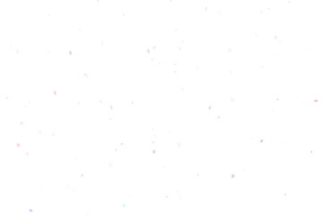 Snowflakes falling gently in transparent background