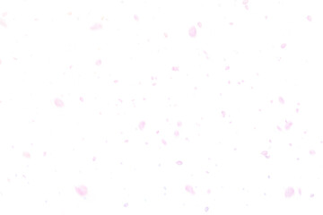Pink petals falling against transparent background